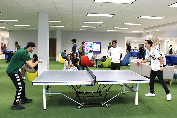 Students at campus events